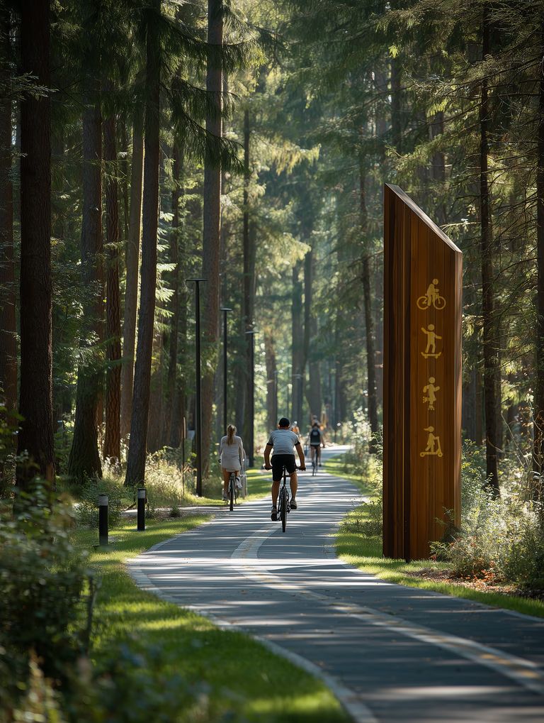 Interactive nature discovery paths