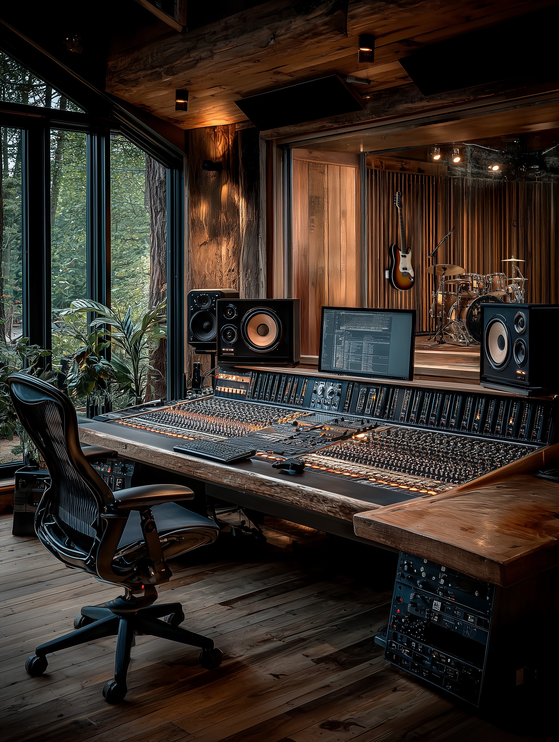 Forest recording studio