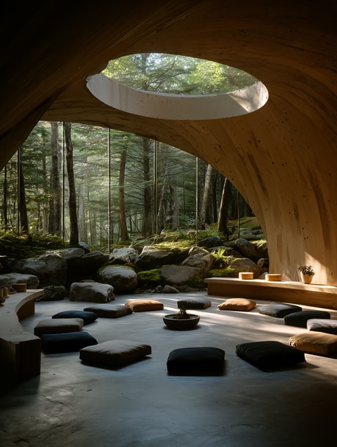 Silent meditation dome